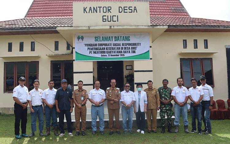 Wakil Bupati Lamandau Apresiasi Pemeriksaan Kesehatan di Desa Guci oleh Perusahaan