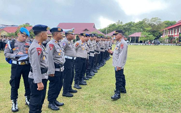 350 Personel Polda Kalteng Bantu Pengamanan Momen 5 Rajab di Martapura