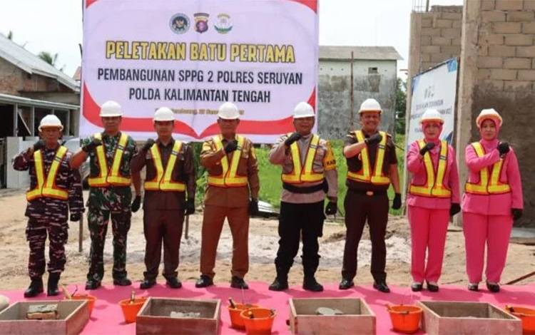 Bupati Seruyan Lakukan Groundbreaking Pembangunan SPPG 2 Polres Seruyan