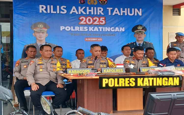 Refleksi Akhir Tahun 2025: Polres Katingan Berhasil Selesaikan 96% Kasus Kriminal