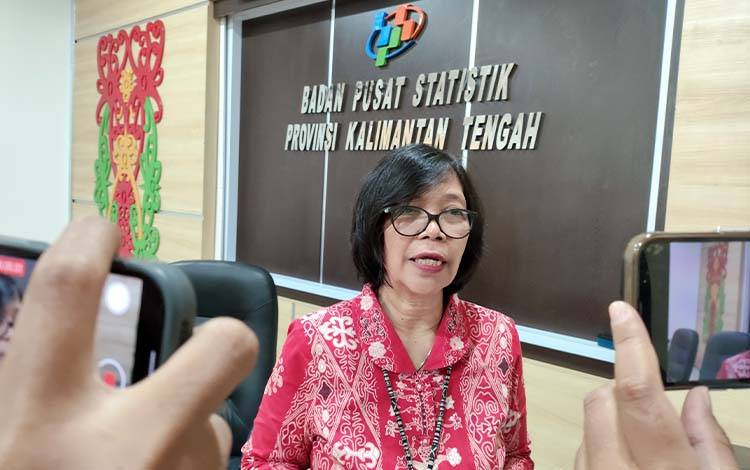 Kepala BPS Kalteng, Agnes Widiastuti. (FOTO: TESTI PRISCILLA)