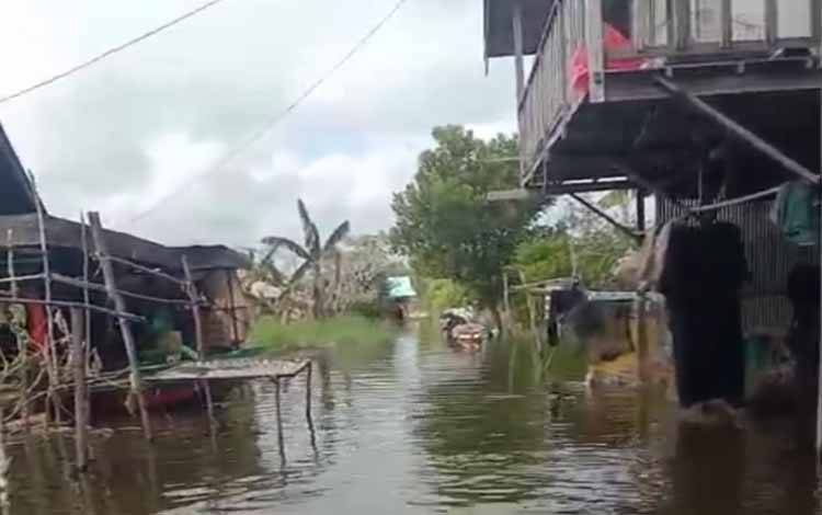 Banjir Rendam Sejumlah Wilayah di Kabupaten Banjar, Sungai Tabuk dan Sekitarnya Terdampak
