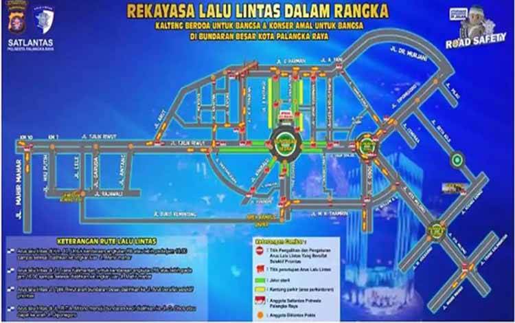 Hindari Kemacetan Malam Pergantian Tahun 2026, Polresta Palangka Raya Terapkan Rekayasa Lalu Lintas di Bundaran Besar