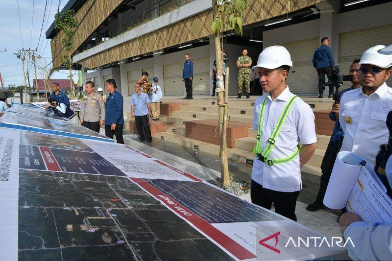 Wapres Gibran Cek Rencana Penataan Pasar Sepaku dan Pasar Inti IKN