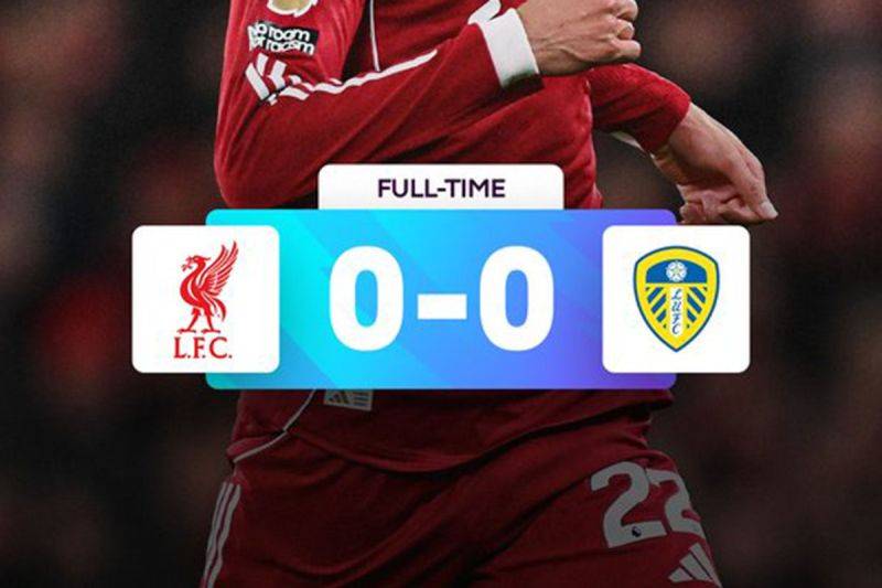 Liverpool Ditahan Leeds United 0-0, Gagal Menang di Anfield