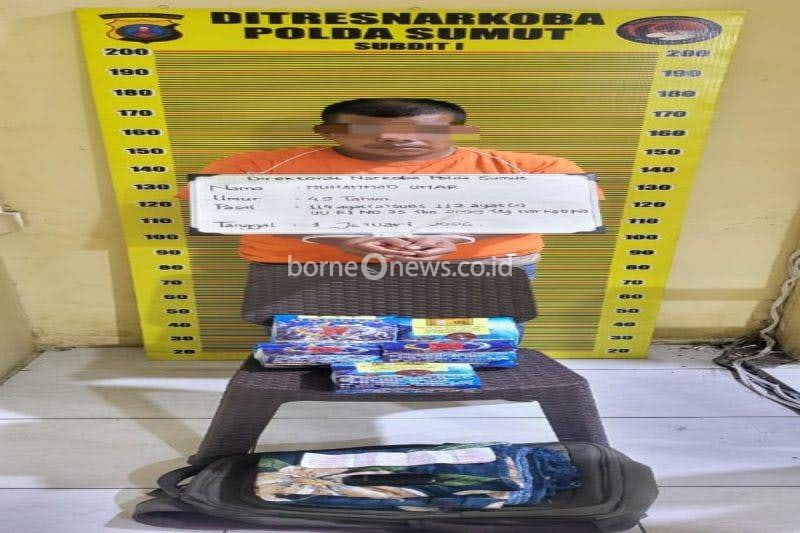 Iming-iming Rp20 Juta Berujung Penangkapan Kurir Sabu 5 Kg