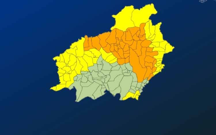 Seminggu Kedepan Kalimantan Tengah Berpotensi Hujan Sedang hingga Lebat