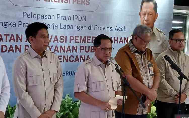 Mendagri: Sebagian Objek Vital di Lokasi Bencana Berangsur Pulih