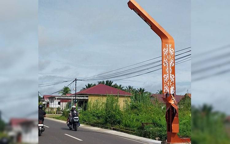 Baru Dibangun, Tiang PJU Jalan Tjilik Riwut Kuala Kapuas Rusak