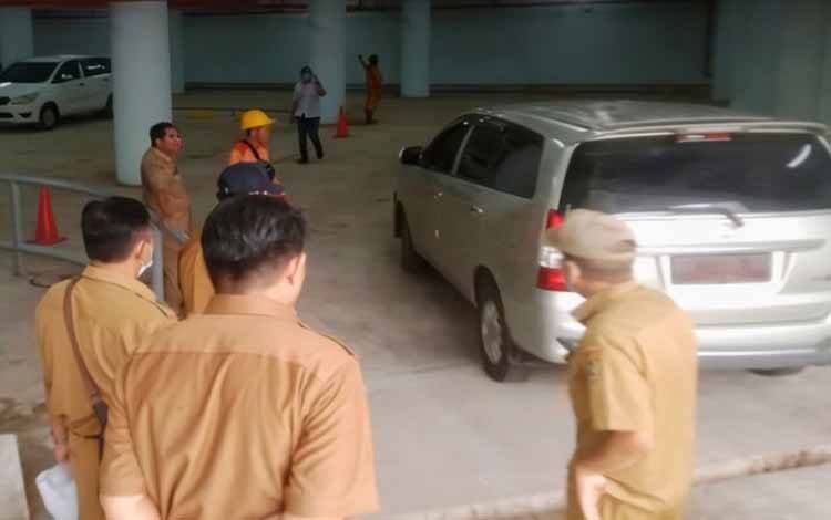 Dishub Simulasikan Pengaturan Parkir Basement RTH Bundaran Besar