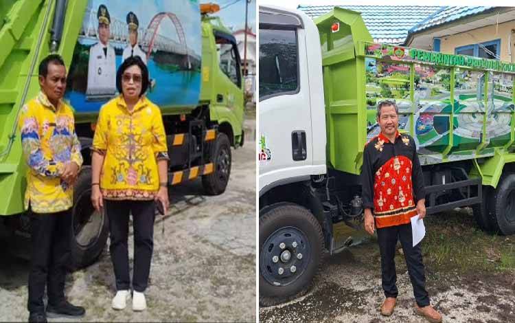 Wakil Bupati Gunung Mas Berterima Kasih Atas Bantuan 4 Truk Pengelolaan Sampah dari Pemprov Kalteng