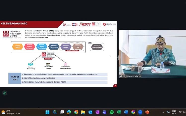 OJK Kalteng Dorong Kewaspadaan Digital Lewat Edukasi Serentak di Lingkungan Peradilan