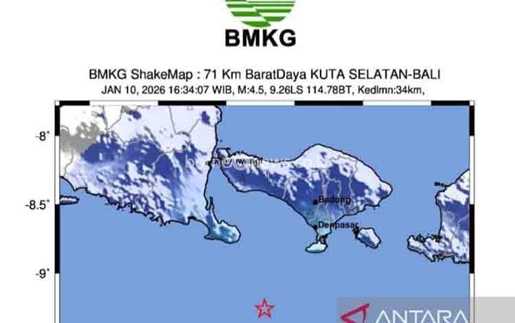 BBMKG Ungkap Gempa Dangkal di Kuta Bali Miliki Gerakan Mendatar