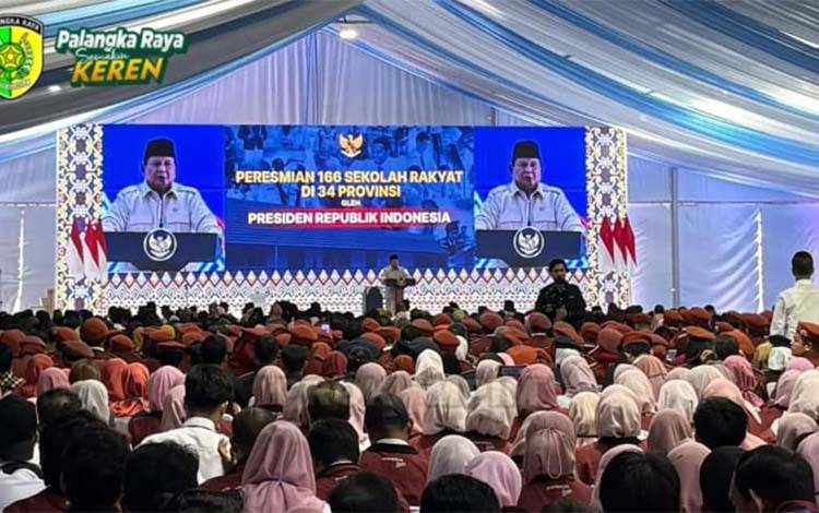 Prabowo Resmikan 166 Sekolah Rakyat, Wali Kota Palangka Raya: Akses Pendidikan Gratis Bagi Keluarga Miskin