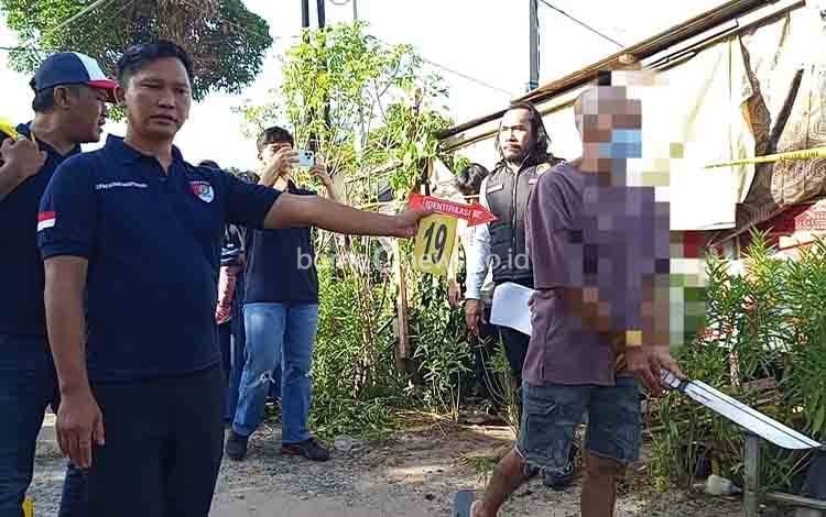 39 Adegan Diperagakan dalam Pra Rekonstruksi Kasus Keponakan Habisi Paman di Palangka Raya