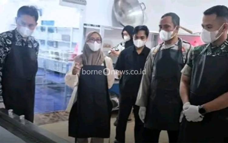 Soft opening Dapur Satuan Pelayanan Pemenuhan Gizi (SPPG) Yayasan Najib Fuad Al Gufran yang telah digelar di Desa Anjir Serapat Timur, Kecamatan Kapuas Timur, Kabupaten Kapuas, Sabtu, 17 Januari 2026. (FOTO: Humas Polres Kps)