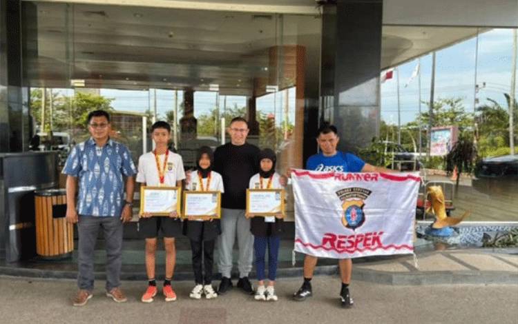 Atlet Run Respek Polres Seruyan Borong Prestasi di UNDA Run 5K Sampit