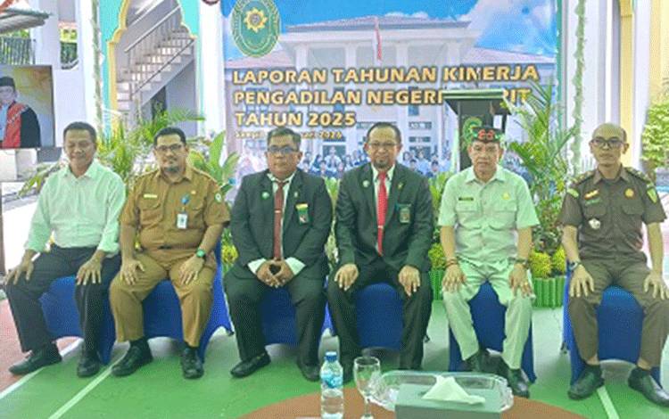 Laporan tahunan PN Sampit, Senin, 19 Januari 2026. (FOTO: DEWIP)