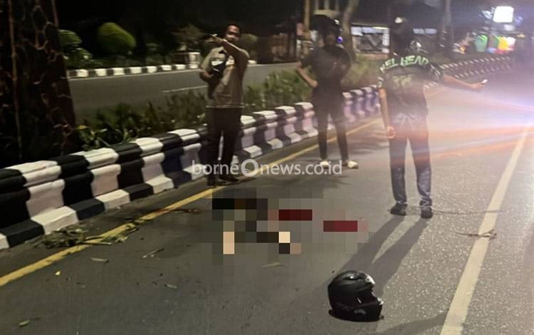 Pemotor Ditemukan Tewas Tergeletak di Jalan A. Yani Banjarbaru