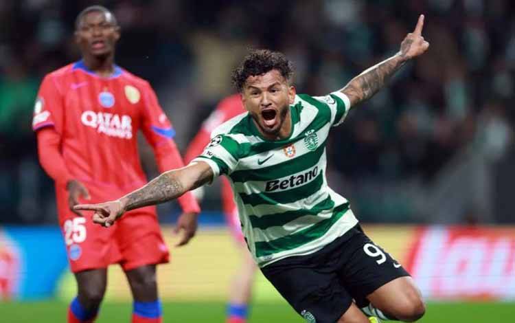 Sporting Selangkah Lagi Lolos ke 16 Besar Setelah Tekuk PSG 2-1