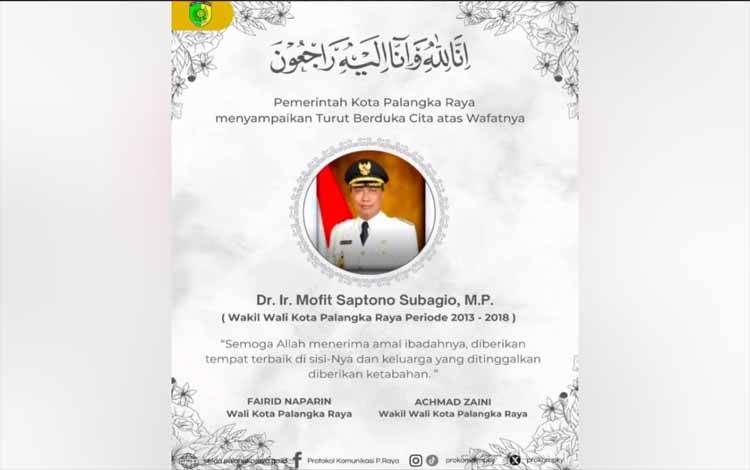 Achmad Zaini Sebut Mofit Pribadi Baik dan Berkontribusi Banyak Terhadap Palangka Raya