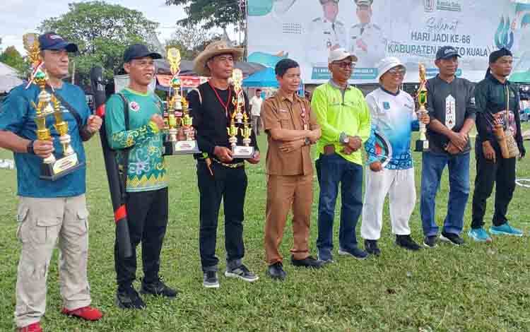 Perwakilan Lamandau Raih Prestasi di Lomba Sumpit Tradisional HUT Barito Kuala