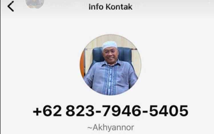 Nama Ketua Komisi II DPRD Kotim Dicatut Oknum Penipu