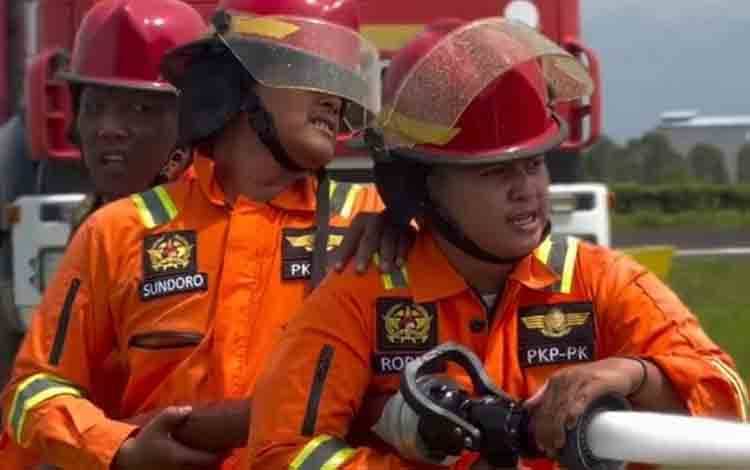PKP-PK Bandara Kuala Pembuang Gelar Latihan Perkuat Kesiapsiagaan