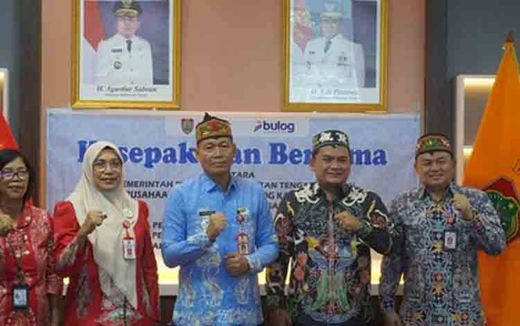 Kerja Sama Pemprov Kalteng-Bulog Fokus Jamin Ketersediaan Pangan 2026