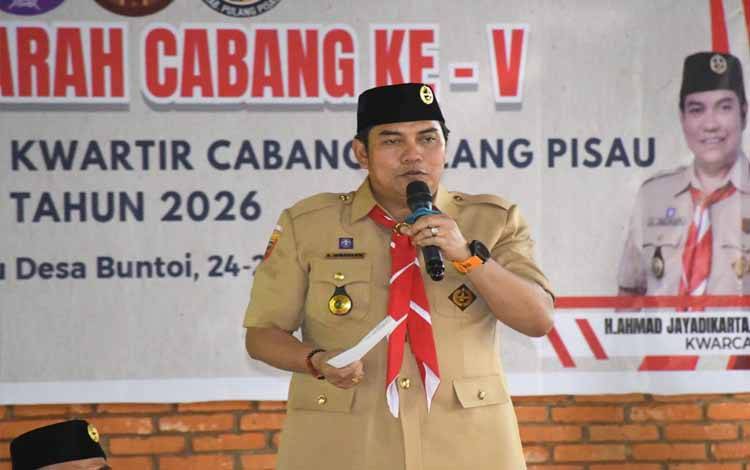 Wabup Pulang Pisau Buka Muscab V Pramuka dan Dorong Program Adaptif dan Lahirkan Pemimpin Kompeten
