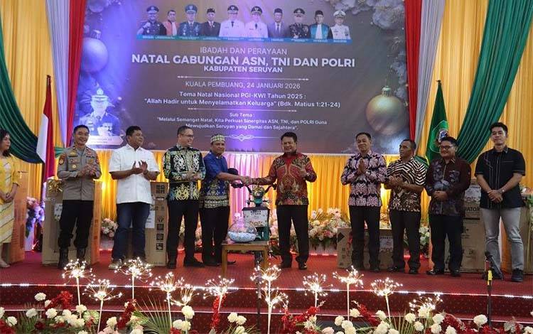 Bupati Seruyan Tekankan Peran Keluarga dan Sinergi ASN/TNI/Polri di Natal Gabungan 2026