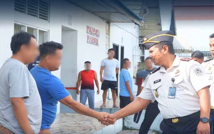 Rutan Palangka Raya Kontrol Blok Hunian dengan Pendekatan Humanis