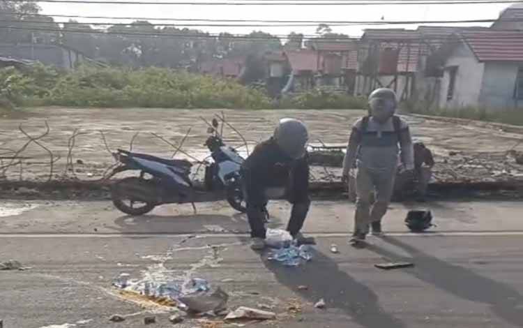 Dua Pengendara Motor Terlibat Kecelakaan di Jalan Pemuda Kapuas