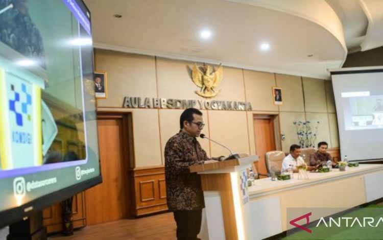 Wamenkomdigi Nezar Patria (kiri) saat membuka Workshop Cybersecurity di BPSDMP Komdigi Yogyakarta, Bantul, Yogyakarta, Sabtu (31/1/2026). ANTARA/HO-Komdigi