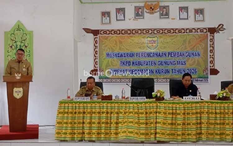 Musrenbang RKPD Tingkat Kecamatan di Gunung Mas Sudah Dimulai