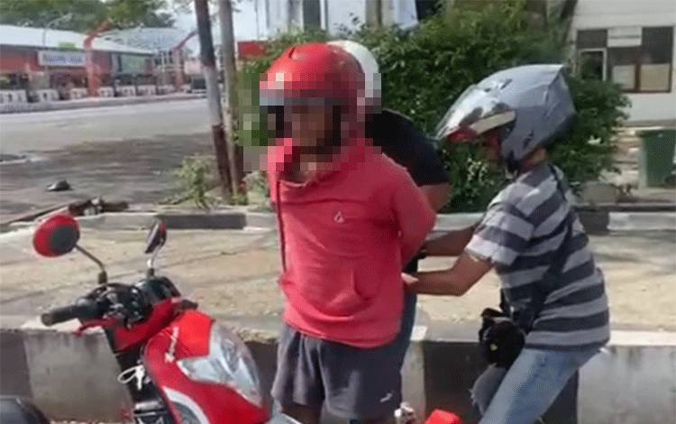 Pelaku Curanmor Ditangkap di Jalan Pati Rumbih Kuala Kapuas Sempat Gegerkan Warga