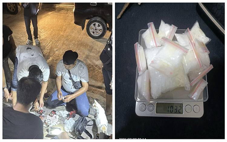 Satresnarkoba Polres Kobar Tangkap Tiga Pengedar, Lebih 100 Gram Sabu dan 8 Butir Ekstasi Disita