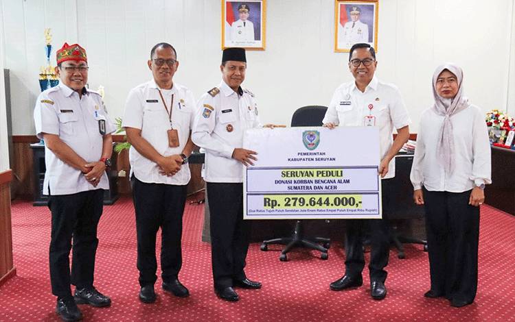 Pemkab Seruyan Salurkan Donasi untuk Korban Bencana di Sumatra Melalui Pemprov Kalteng