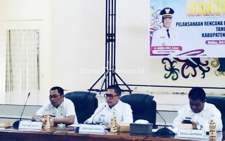 Realisasi Anggaran Pemkab Pulang Pisau 2025 Hanya 84 Persen, Sekda Dorong OPD Tancap Gas di 2026