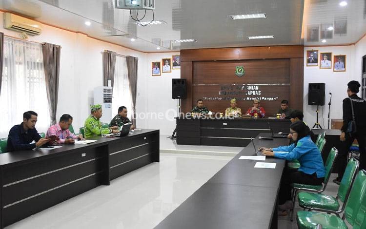 Pemkab Kapuas Verifikasi Tumpang Tindih Lokasi Program Cetak Sawah Rakyat