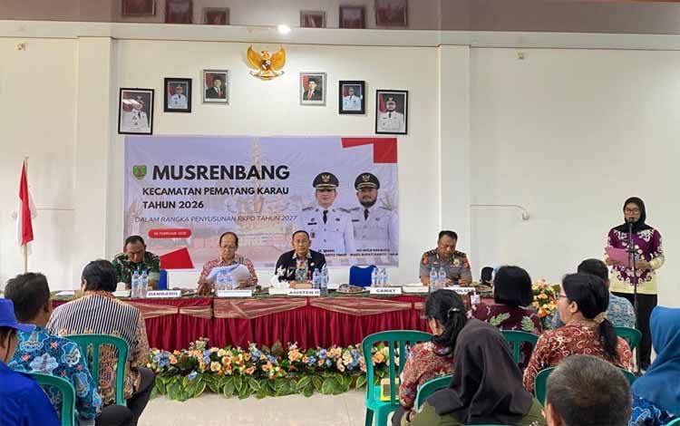 Musrenbangcam ke-4 tahun 2026 yang digelar Pemkab Barito Timur di Kecamatan Pematang Karau, Kamis, 5 Februari 2026. (FOTO: IST)