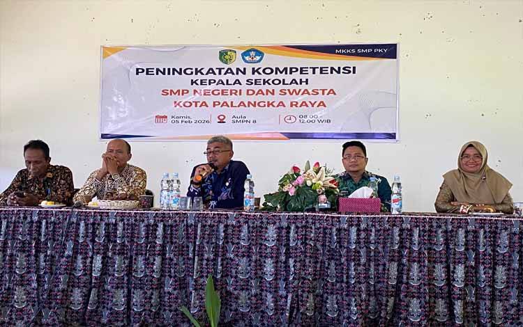 Kepengurusan MKKS SMP Palangka Raya Dilantik, TKA dan Asesmen Nasional akan Berjalan Bersamaan