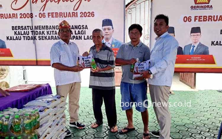 HUT ke-18, Gerindra Barito Utara Gelar Bakti Sosial