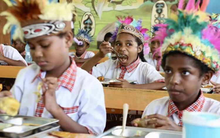 Proyek bantuan pemerintah China dan UNICEF untuk program Makan Bergizi Gratis (MBG) Indonesia digelar pada 3 dan 4 Februari di Jayapura, ibu kota Provinsi Papua. (Xinhua)