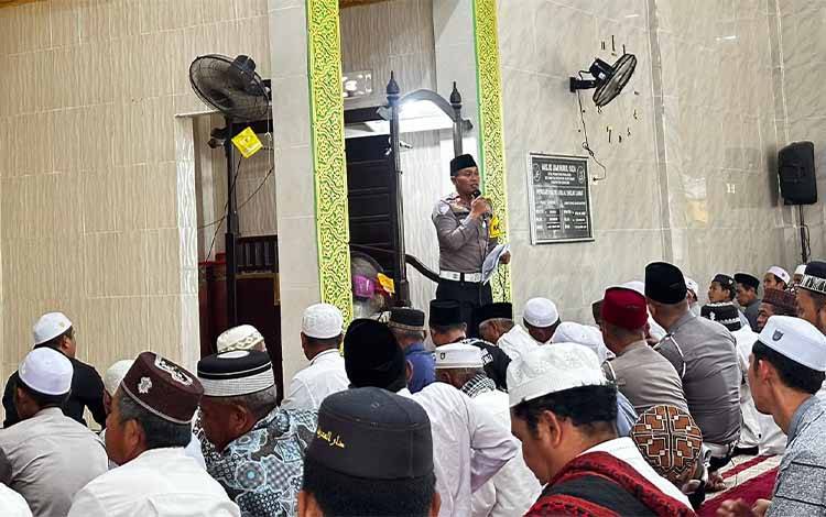 Sasar Tempat Ibadah, Satlantas Polres Seruyan Sosialisasi Operasi Keselamatan Telabang 2026
