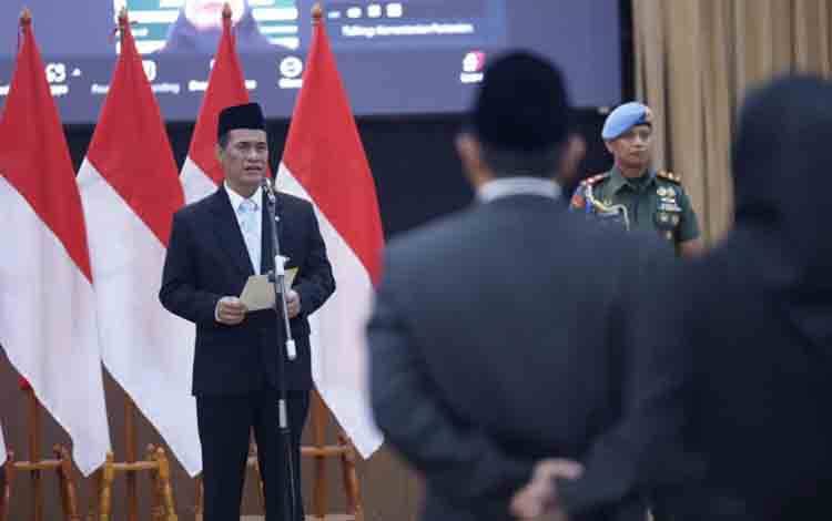 Mentan Tekankan Jajaran Jaga Integritas Penyaluran Bantuan Pertanian
