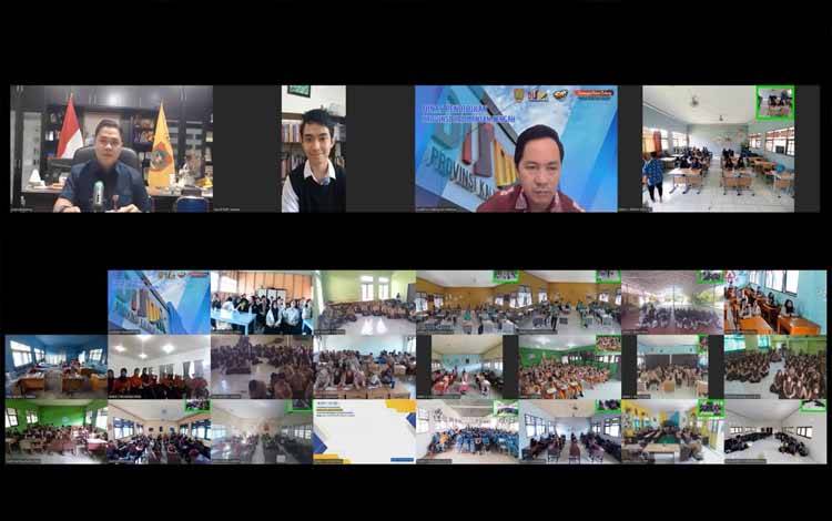 Rangkaian webinar Persiapan UTBK 2026 bertajuk Strategi Jitu Menaklukkan UTBK 2026 untuk peserta didik kelas XII SMA dan SMK negeri maupun swasta se-Kalimantan Tengah. (FOTO: DISDIK KALTENG)