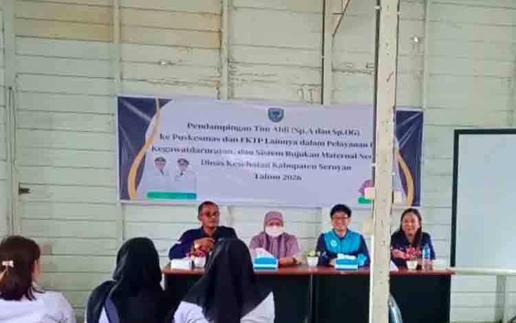 Dinkes Seruyan Gelar Pendampingan Tim Ahli KIA di Puskesmas Tumbang Manjul