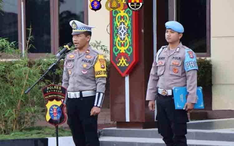 Sat Lantas Polres Katingan Bekali Personel Edukasi Marka dan Simpang Bersinyal