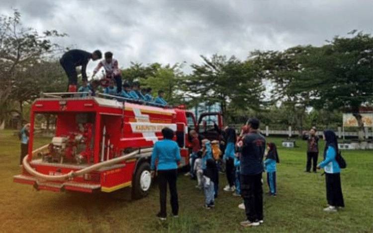 Anak TK Belajar Mitigasi di BPBD Seruyan